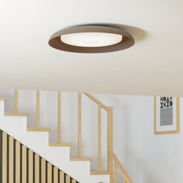 Eglo 99704 - LED Stropní svítidlo PENJAMO LED/17,1W/230V hnědá