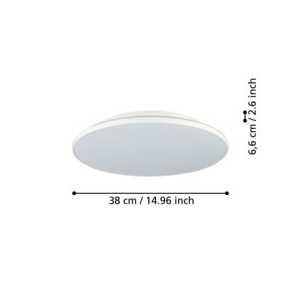 Eglo - LED Stropní svítidlo LED/21W/230V pr. 38 cm