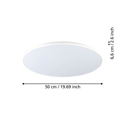 Eglo - LED Stropní svítidlo LED/29W/230V pr. 50 cm