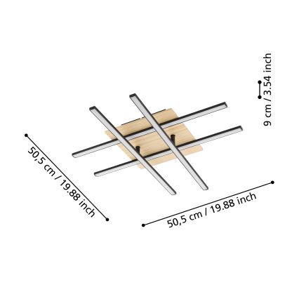 Eglo - LED Stropní svítidlo LED/21W/230V