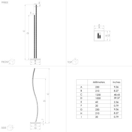 Eglo - LED Stojací lampa LED/8W/230V