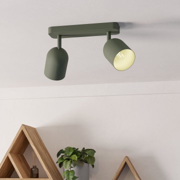 Eglo - Bodové svítidlo 2xE14/40W/230V zelená