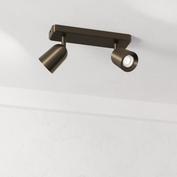 Eglo - Bodové svítidlo 2xGU10/10W/230V bronzová