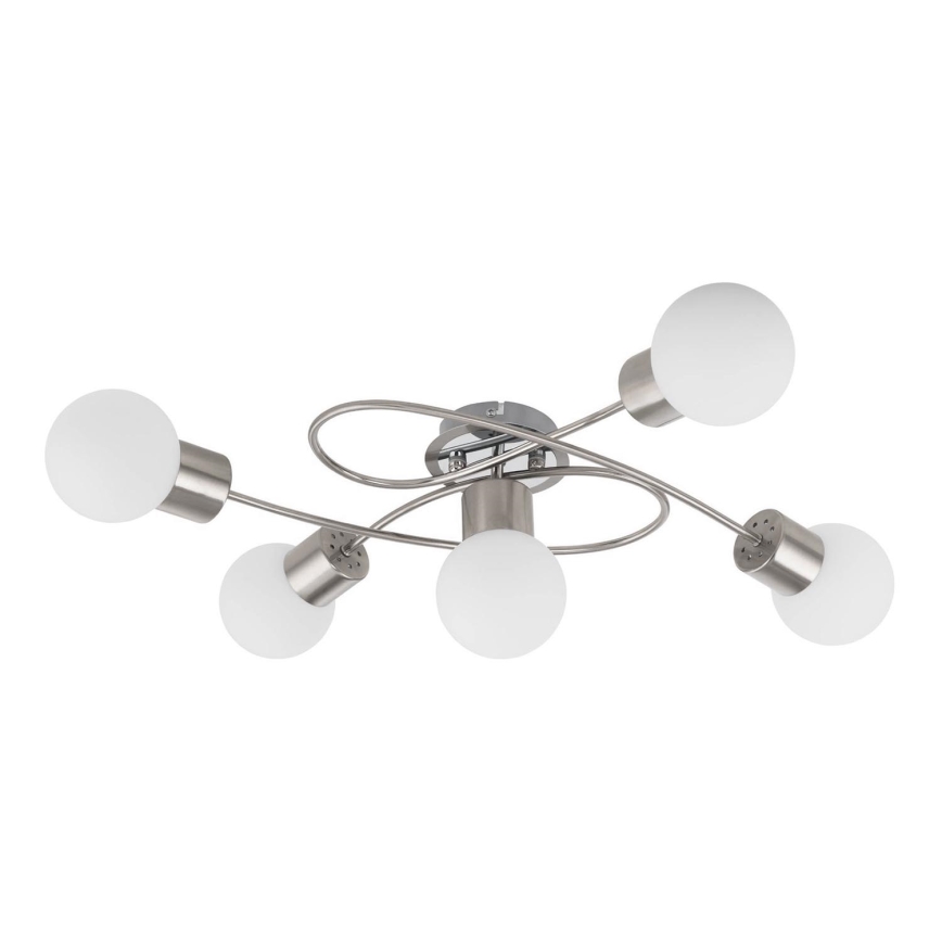 Eglo/Edi Light 54686 - LED Přisazený lustr 5xE14/6W/230V matný chrom