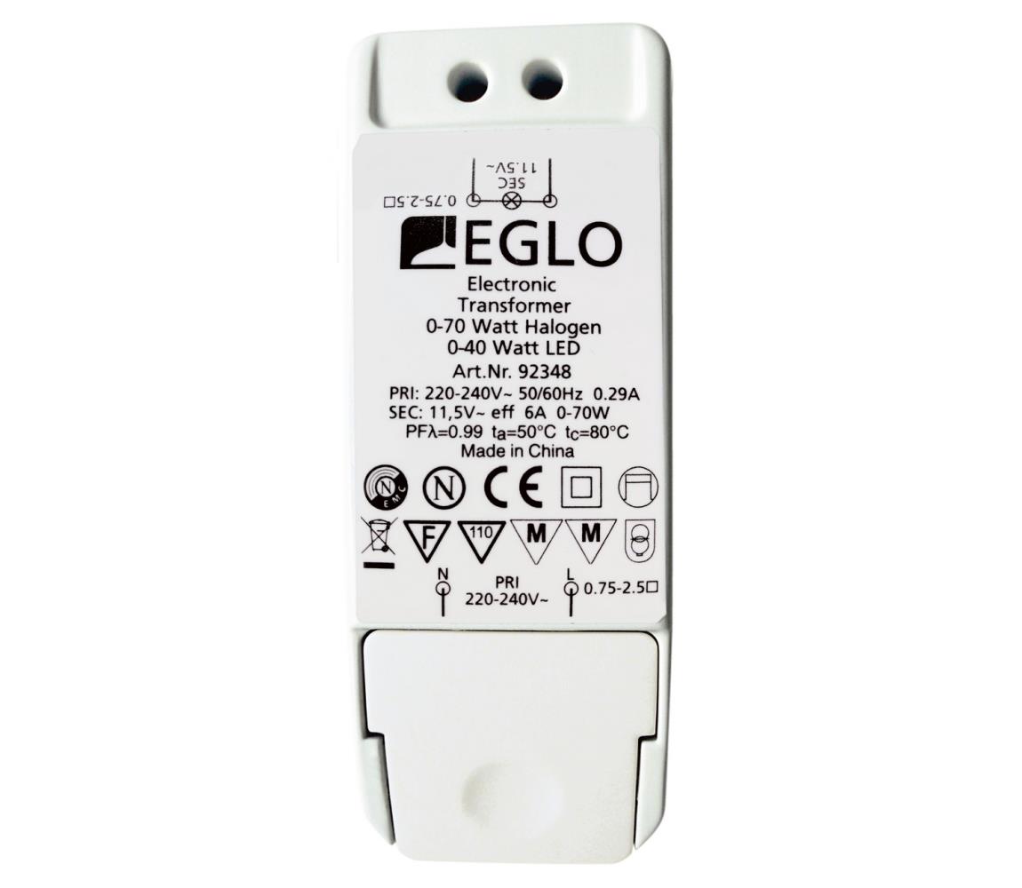 Eglo Eglo - Elektrický transformátor EINBAUSPOT 70W/230V/11,5V AC EG92348