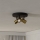 Eglo - Koupelnové bodové svítidlo 3xGU10/5W/230V pr. 25 cm IP44 černá/zlatá