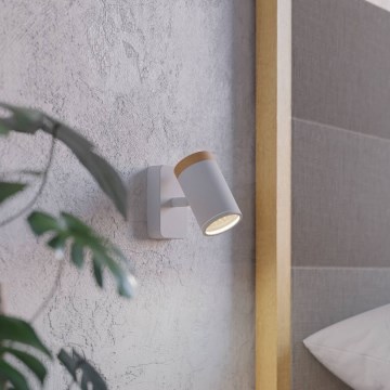 Eglo - Koupelnové nástěnné bodové svítidlo 1xGU10/3W/230V IP44 bílá/béžová