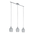Eglo - Křišťálový lustr 3xE27/60W/230V