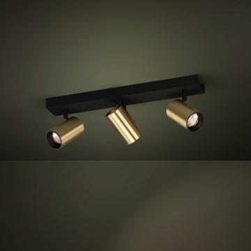 Eglo - LED Bodové svítidlo 3xGU10/4,5W/230V 3000K černá/zlatá