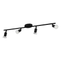 Eglo - LED Bodové svítidlo 4xGU10/2,8W/230V 3000K černá
