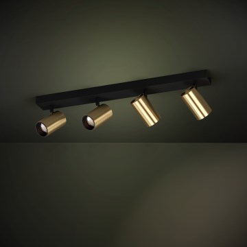 Eglo - LED Bodové svítidlo 4xGU10/4,5W/230V 3000K černá/zlatá