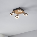 Eglo - LED Bodové svítidlo 4xLED/4,2W/230V černá/hnědá