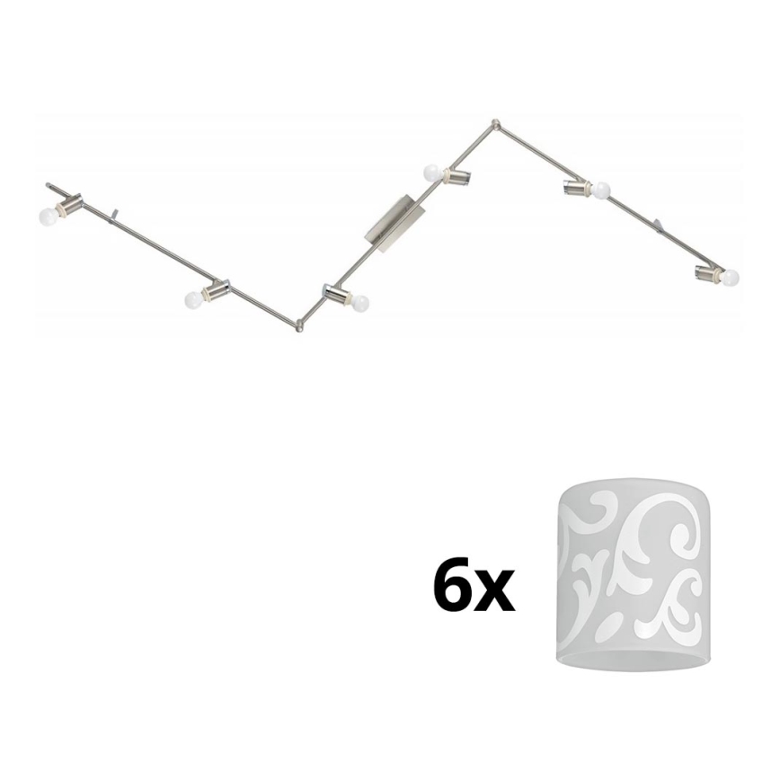 Eglo - LED Bodové svítidlo MY CHOICE 6xE14/4W/230V matný chrom/bílá