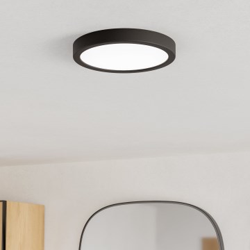 Eglo - LED Koupelnové stropní svítidlo LED/11,5W/230V 2700/4000/6500K pr. 21,1 cm IP44 černá