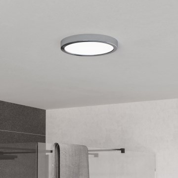 Eglo - LED Koupelnové stropní svítidlo LED/11,5W/230V 2700/4000/6500K pr. 21,1 cm IP44 lesklý chrom