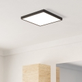 Eglo - LED Koupelnové stropní svítidlo LED/13W/230V 2700/4000/6500K 29x29 cm IP44 černá
