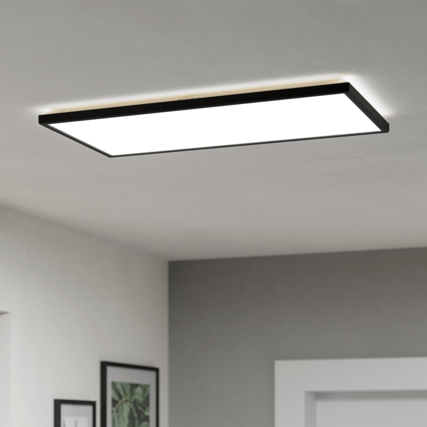 Eglo - LED Koupelnové stropní svítidlo LED/17,2W/230V 2700/4000/6500K 30x57 cm IP44 černá
