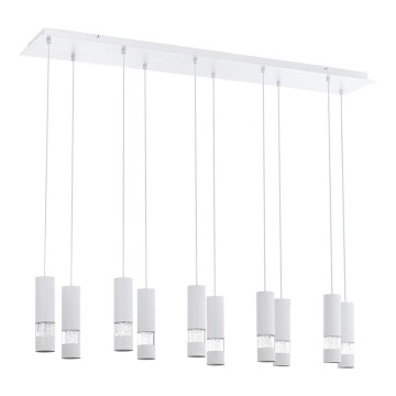 Eglo - LED Lustr na lanku 10xGU10/5W/230V bílá