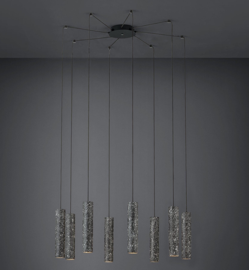 Eglo - LED Lustr na lanku 8xGU10/4,5W/230V