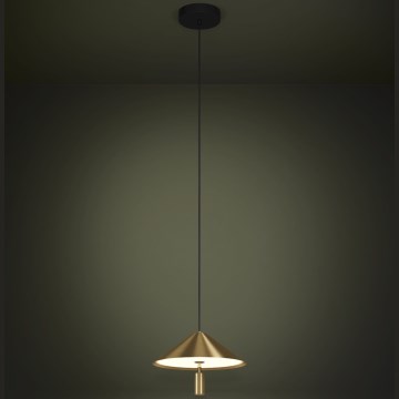 Eglo - LED Lustr na lanku LED/12W/230V 3000K zlatá