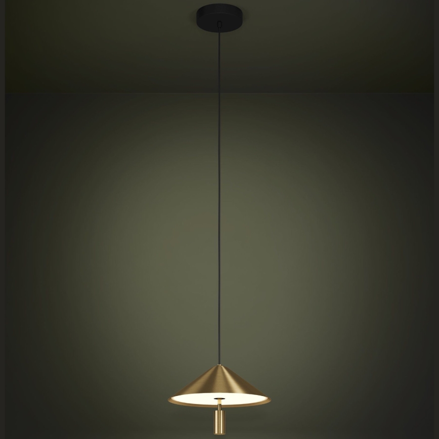 Eglo - LED Lustr na lanku LED/12W/230V 3000K zlatá