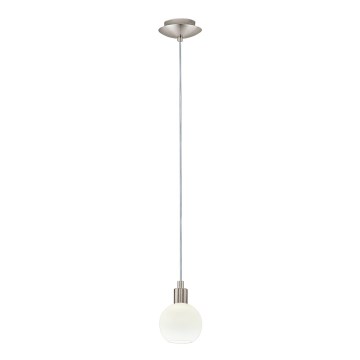 Eglo - LED Lustr na lanku MY CHOICE 1xE14/4W/230V  matný chrom/bílá
