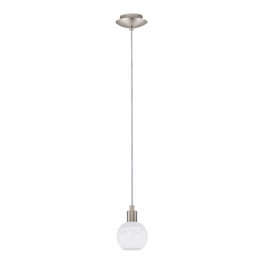 Eglo - LED Lustr na lanku MY CHOICE 1xE14/4W/230V  matný chrom/bílá