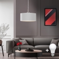 Eglo - LED Lustr na lanku TUNJA 1xE27/60W/230V bílá