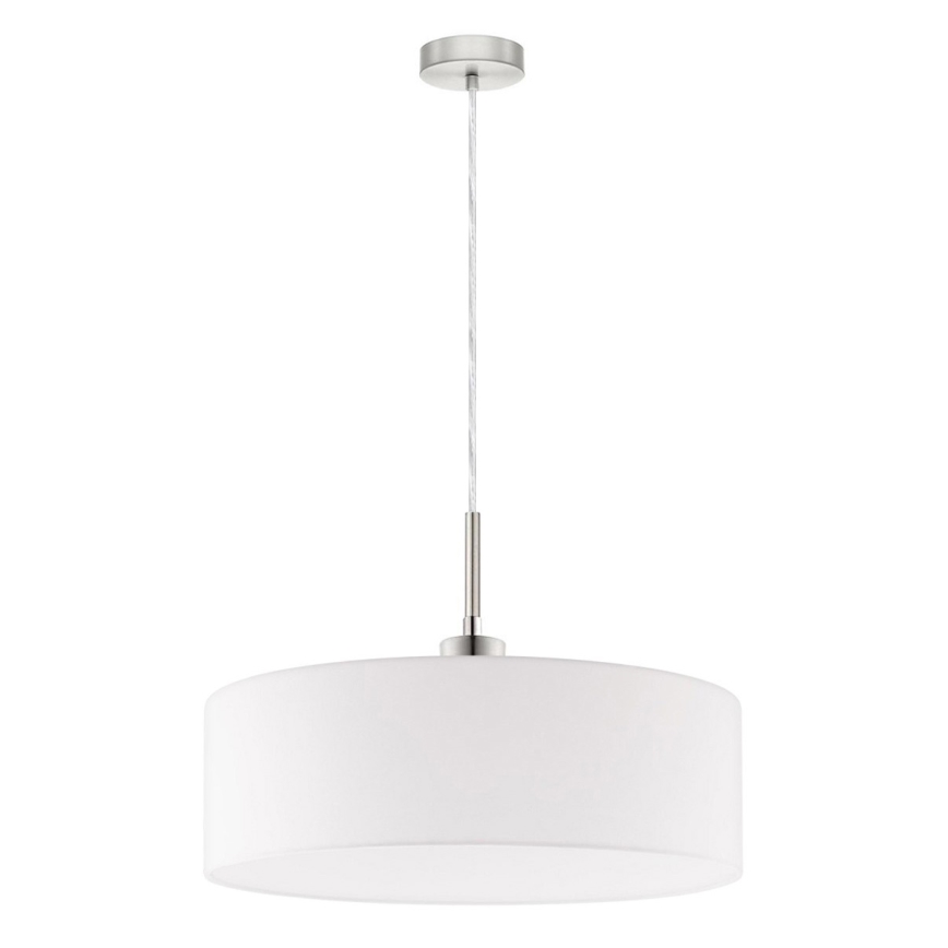 Eglo - LED Lustr na lanku TUNJA 1xE27/60W/230V bílá