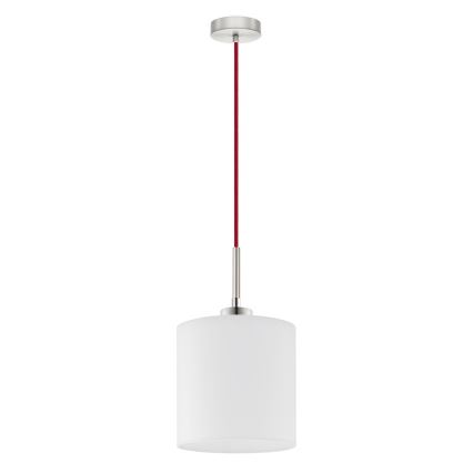 Eglo - LED  Lustr na lanku TUNJA 1xE27/60W/230V bílá