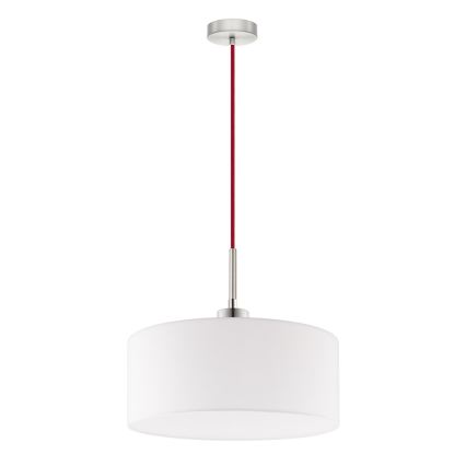 Eglo - LED  Lustr na lanku TUNJA 1xE27/60W/230V bílá