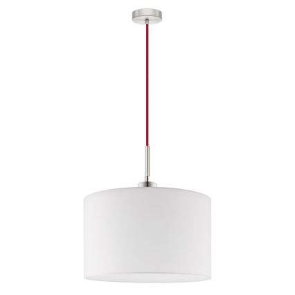 Eglo - LED  Lustr na lanku TUNJA 1xE27/60W/230V bílá