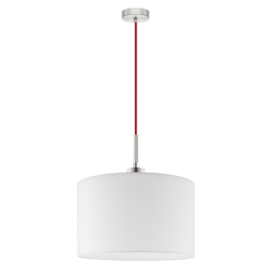Eglo - LED  Lustr na lanku TUNJA 1xE27/60W/230V bílá