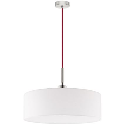 Eglo - LED  Lustr na lanku TUNJA 1xE27/60W/230V bílá