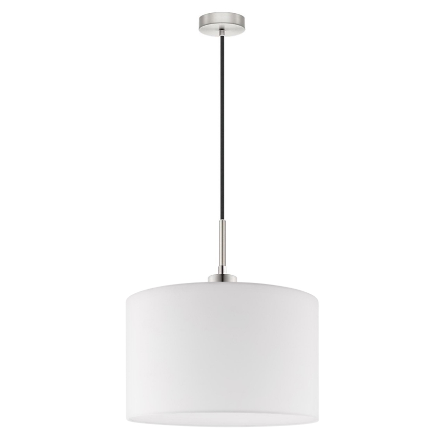 Eglo - LED  Lustr na lanku TUNJA 1xE27/60W/230V bílá