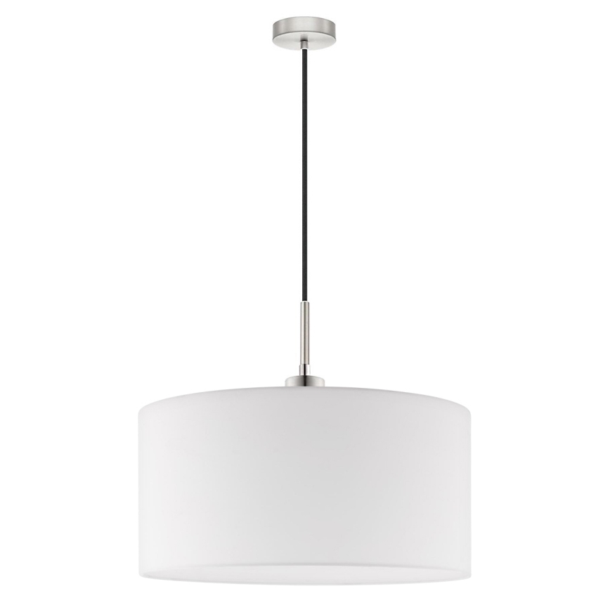 Eglo - LED  Lustr na lanku TUNJA 1xE27/60W/230V bílá