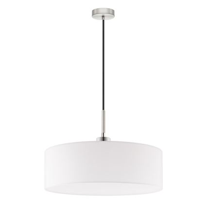 Eglo - LED  Lustr na lanku TUNJA 1xE27/60W/230V bílá