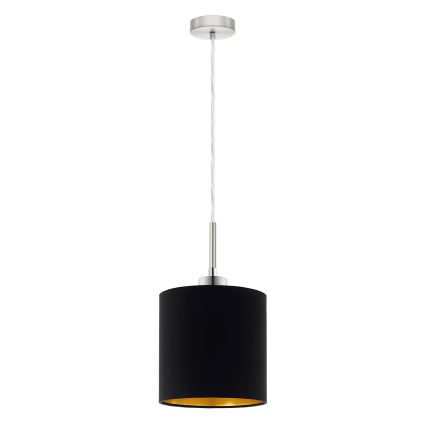Eglo - LED Lustr na lanku TUNJA 1xE27/60W/230V černá