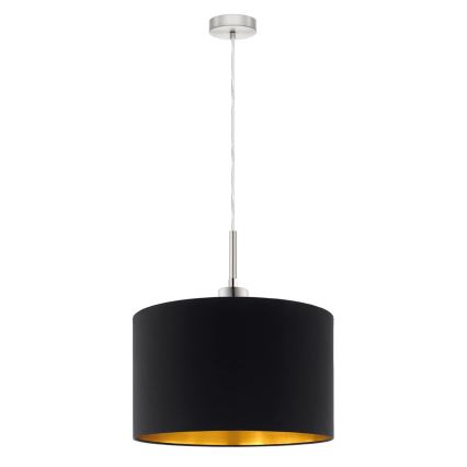Eglo - LED Lustr na lanku TUNJA 1xE27/60W/230V černá
