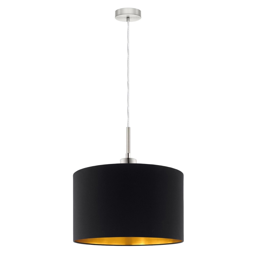 Eglo - LED Lustr na lanku TUNJA 1xE27/60W/230V černá