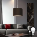 Eglo - LED Lustr na lanku TUNJA 1xE27/60W/230V hnědá