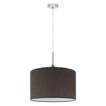 Eglo - LED Lustr na lanku TUNJA 1xE27/60W/230V hnědá