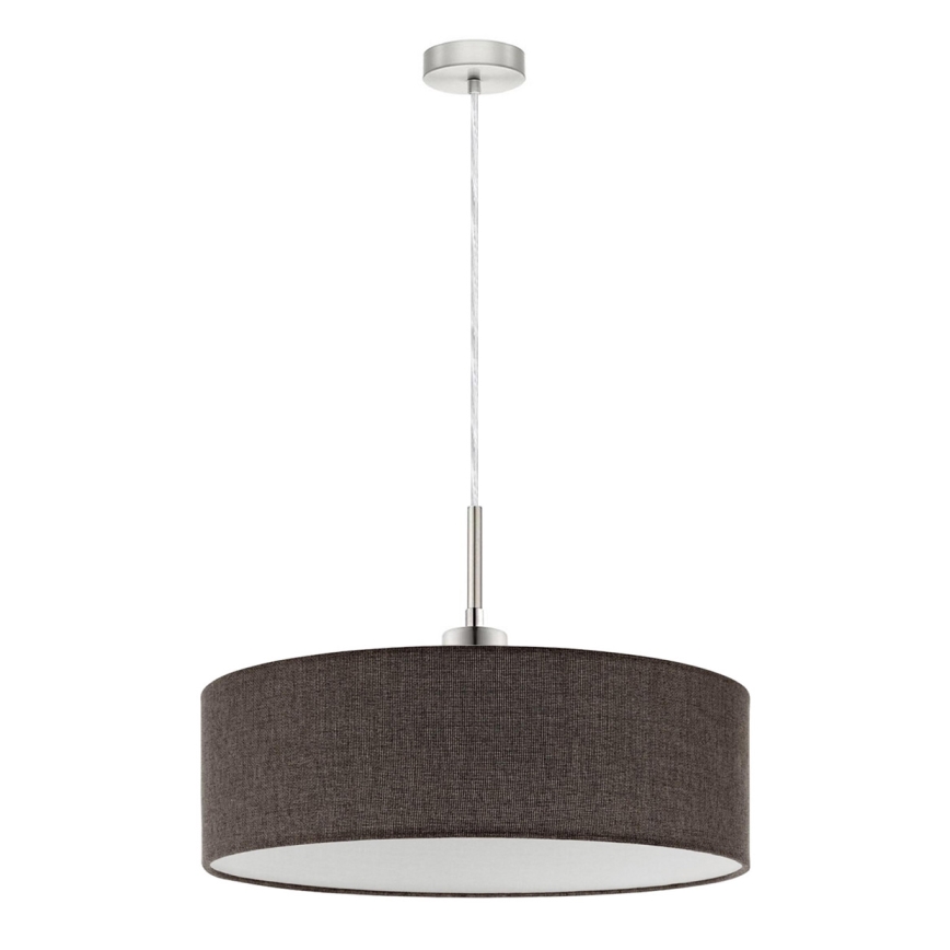 Eglo - LED Lustr na lanku TUNJA 1xE27/60W/230V hnědá