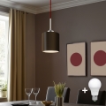 Eglo - LED  Lustr na lanku TUNJA 1xE27/60W/230V hnědá