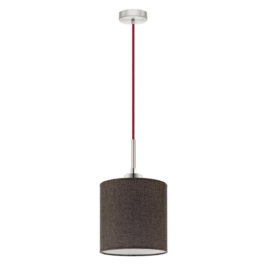 Eglo - LED  Lustr na lanku TUNJA 1xE27/60W/230V hnědá