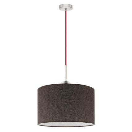Eglo - LED  Lustr na lanku TUNJA 1xE27/60W/230V hnědá