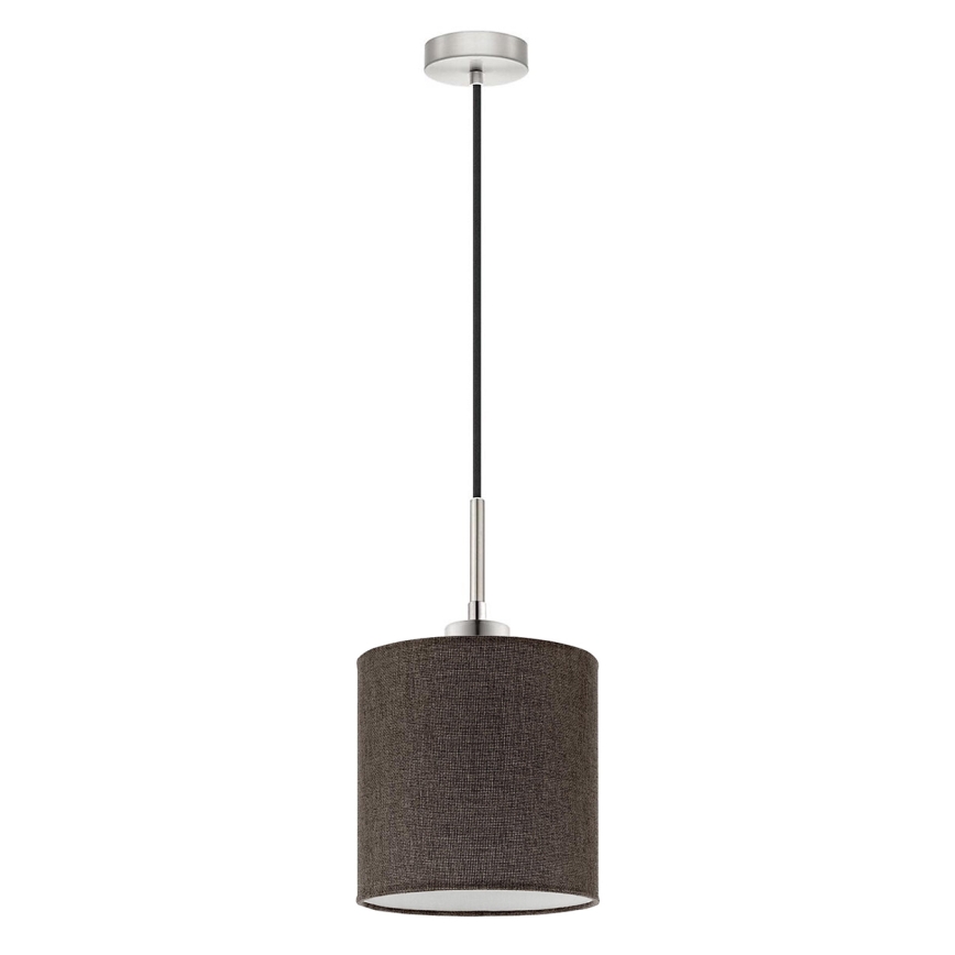 Eglo - LED  Lustr na lanku TUNJA 1xE27/60W/230V hnědá