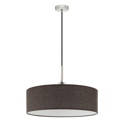 Eglo - LED  Lustr na lanku TUNJA 1xE27/60W/230V hnědá