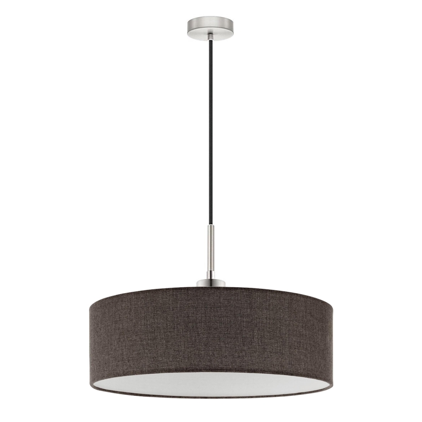 Eglo - LED  Lustr na lanku TUNJA 1xE27/60W/230V hnědá