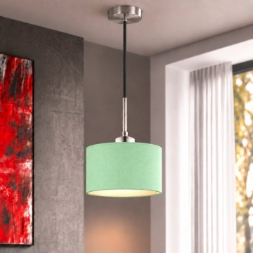 Eglo - LED Lustr na lanku TUNJA 1xE27/60W/230V pr. 20 cm zelená/černá